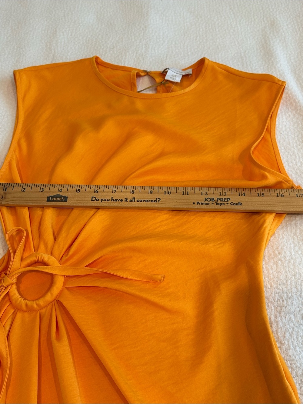 House of Harlow Sleeveless Orange Twist-Ring Maxi Dress - Picture 13 of 14